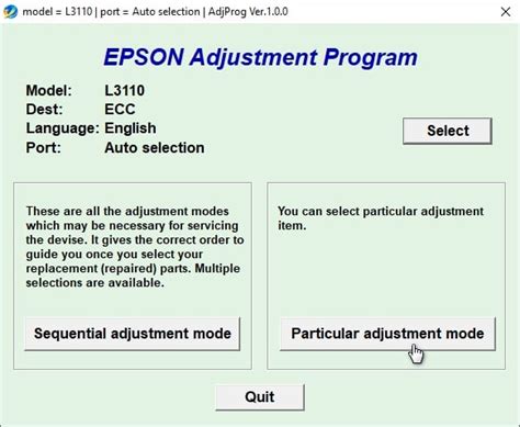 Download Resetter Epson L3110 Printer | Nosware