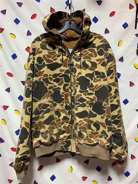 Hooded Duck Camouflage Camo Full-zip Hooded Hunting Jacket Coat Elastic Waist #bape | Boardwalk ...