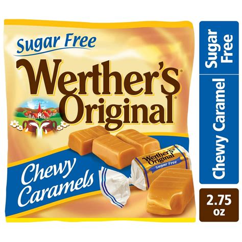 Werther's Original Sugar-Free Chewy Caramels, 2.75 Oz - Walmart.com ...