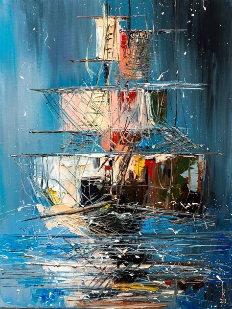 Ghost ship Painting by Liubov Kuptsova | Saatchi Art