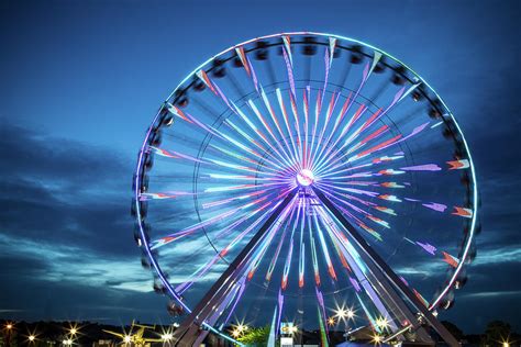 Branson Night Ferris Wheel Photograph by Steven Bateson - Fine Art America