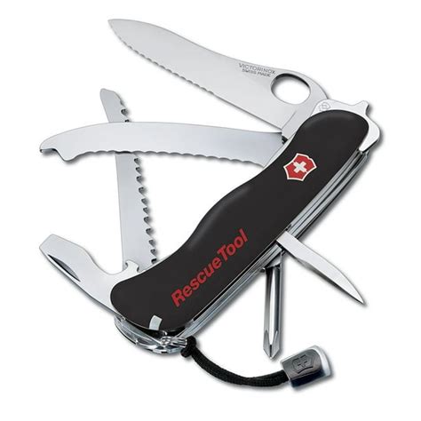 Victorinox Swiss Army Rescue Tool Pocket Knife with Pouch, Black - Walmart.com - Walmart.com