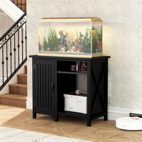 Amazon.com : 40 Gallon Fish Tank Stand, Heavy Duty Aquarium Stand with ...