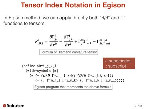 Egison Blog - Scalar and Tensor Parameters for Importing Tensor Index Notation including ...