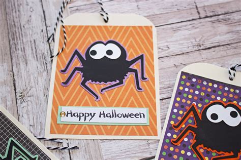 Halloween Spider Tags, Large Tag Set, Set of 3 Hang Tags, Party Decor ...