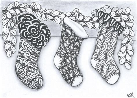 Zentangle patterns, Holiday coloring book, Christmas doodles