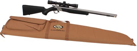 CVA Wolf .50 Caliber Muzzleloader Stainless Steel/Black w/KonuShot Scope PR2110SSC - 89443 ...