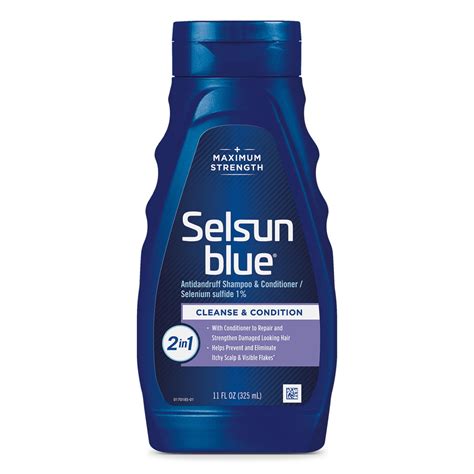 Selsun Blue 2-in-1 Dandruff Shampoo / Conditioner (11 Oz) - Walmart.com ...