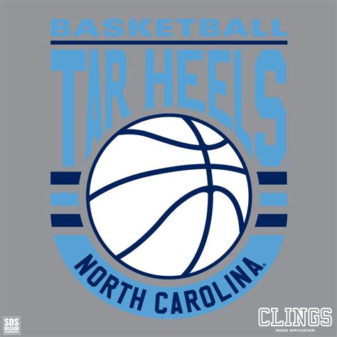 UNC Basketball Logo Static Cling Decal – Shrunken Head