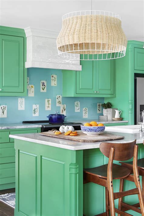 Green Kitchen Cabinet Paint Color Ideas