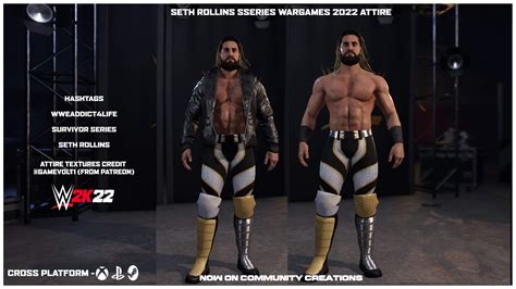 Seth Rollins Survivor Series - Wargames 2022 Attire Now on Community ...