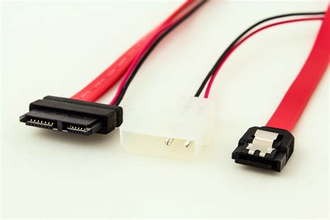 Amphenol Slim SATA to SATA LP4 Power Cable - Pactech