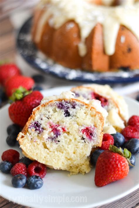 Very Berry Bundt Cake Recipe - Typically Simple