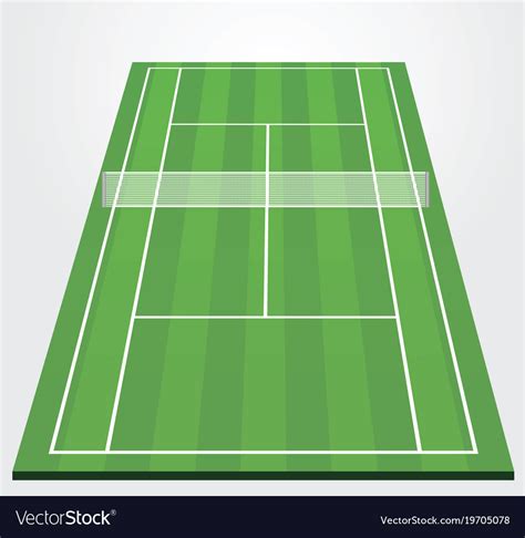 Tennis court Royalty Free Vector Image - VectorStock