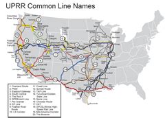 Union Pacific Subdivision Map - Pacific Centered World Map