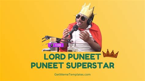 Puneet Superstar Meme Template Download