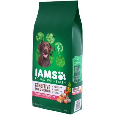 IAMS ProActive Health Grain Free Sensitive Skin & Stomach with Real ...