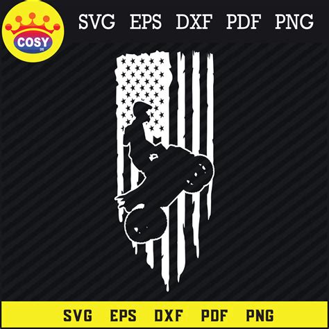 02 American Flag ATV Svg