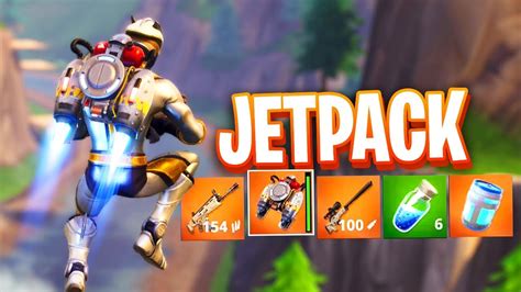 NEW JETPACK GAMEPLAY in Fortnite - YouTube