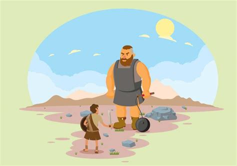 Free David and Goliath illustration 150937 Vector Art at Vecteezy