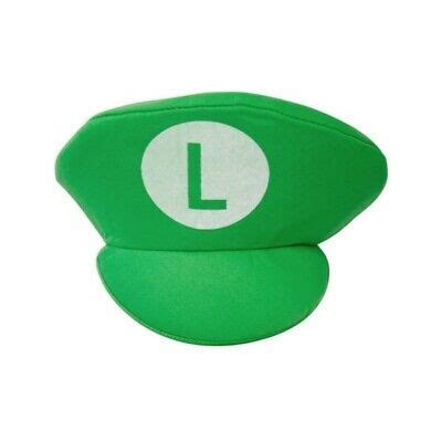 GREEN LUIGI SUPER Mario Bros Foam Hat Cap Fancy Dress Italian Plumber Costume £4.95 - PicClick UK