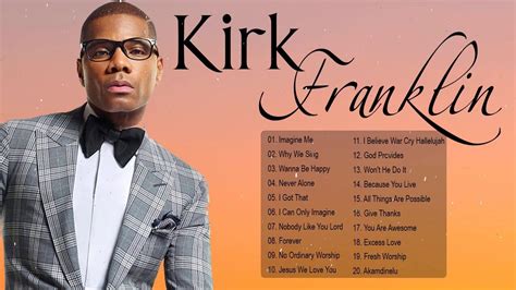 Kirk Franklin - The best songs of Kirk Franklin - Gospel Songs - YouTube | Gospel song, Kirk ...