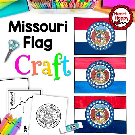 Missouri State Flag Craft | Missouri State Symbols | Made By Teachers