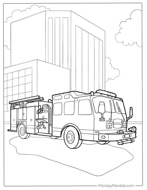 Fire Truck Coloring Pages