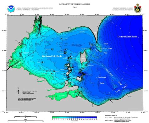 Bathymetry of Lake Erie and Lake Saint Clair | NCEI