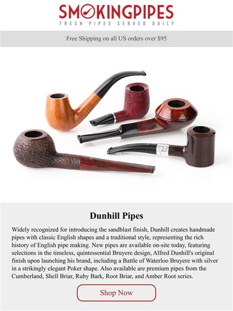 Smokingpipes.com: Dunhill Pipes | Classic English Shapes | Milled