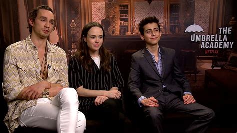 The Umbrella Academy's Robert Sheehan and Ellen Page on sleeping on ...