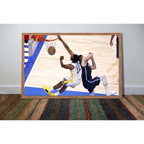 Andrew Wiggins dunk over Luka Doncic in Game 3 Canvas Poster,Andrew Wiggins Dunk 2022 Poster ...