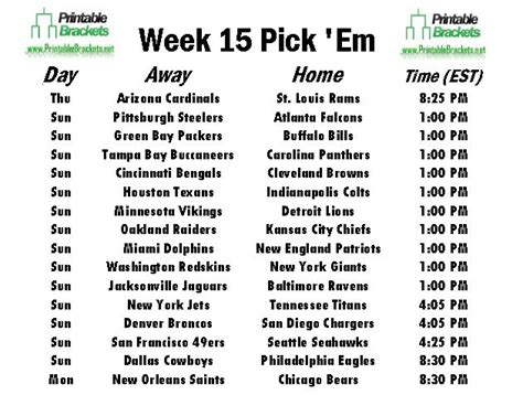 Week 14 Nfl Pick Em Sheet Printable - read.iesanfelipe.edu.pe