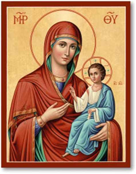 Blessed Virgin Mary Icons: Ornamental Virgin Mary Icon | Monastery Icons