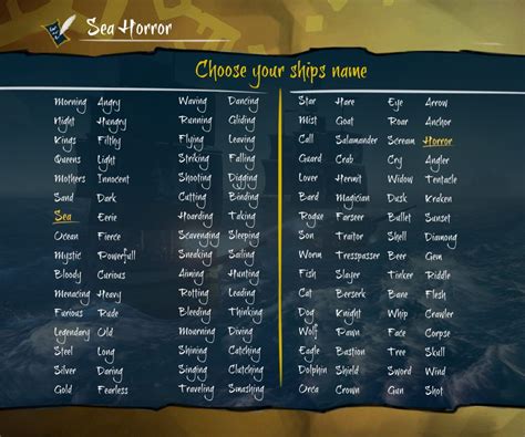 Sea of Thieves - {Suggestion} Ship Names