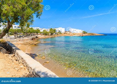 Crystal Clear Turquoise Sea Water of a Beach in Naoussa Village, Paros ...