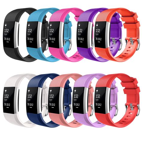 Fitbit Charge 2 Watch Bands, Mignova Soft Silicone Replacement Sport ...