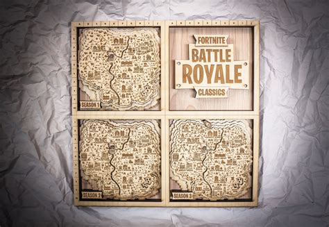 FORTNITE Classics Wooden Map | FORTNITE Wall Art