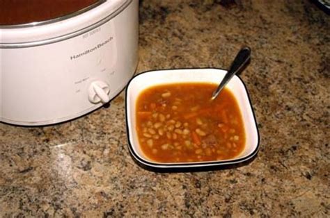 Tepary Bean and Turkey Bacon Soup for a 2.5 Quart Crock Pot Recipe ...