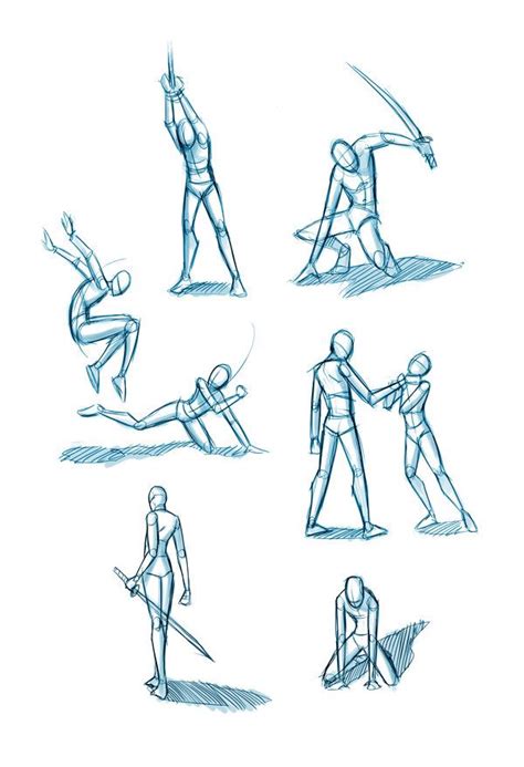 Sword Fighting Poses For Drawing at GetDrawings | Free download