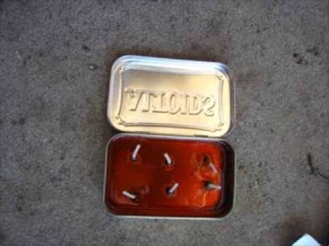 Hillbilly's DIY Altoid tin candle - YouTube