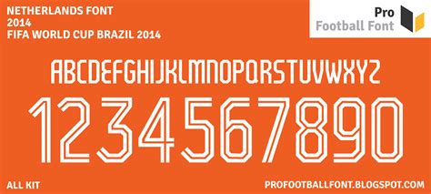 Netherlands World Cup 2014 Font