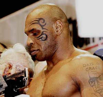 tattooed celebrity: Mike Tyson Tattoos