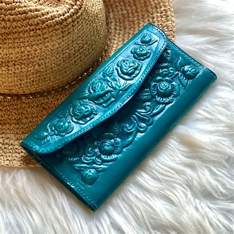 Victorian Style Leather Wallets Vintage Style Wallets for Women Cute Wallets for Her Soft ...