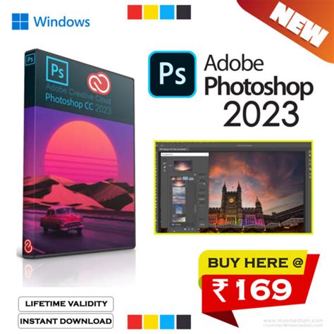 Adobe Photoshop 2023 for Windows @ Rs. 169/- only - Max Media