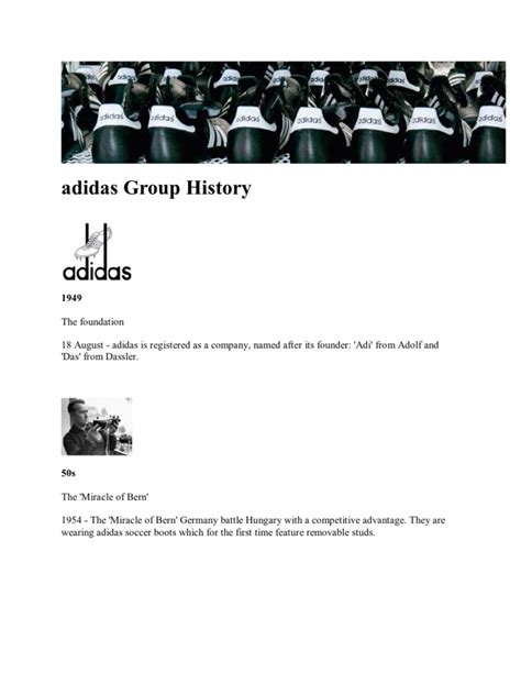 Adidas Group History | PDF | Adidas | Brand