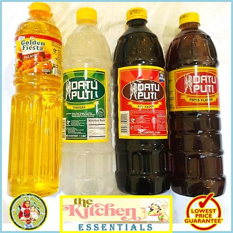 Datu Puti * Suka Vinegar x 1 liter * Toyo Soy Sauce x 1 liter * Patis Flavor Fish Sauce x 1 ...