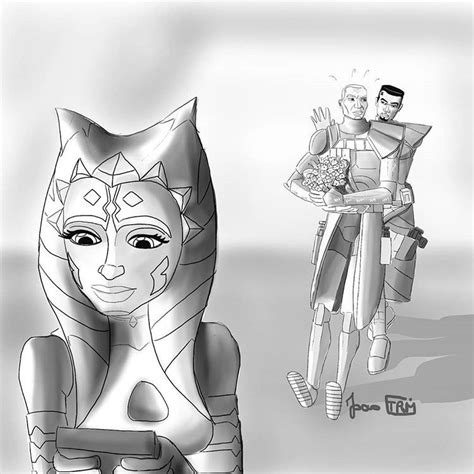 Rex X Ahsoka | Star wars artwork, Star wars drawings, Star wars art