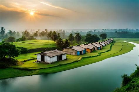 Premium Photo | Village in bangladesh