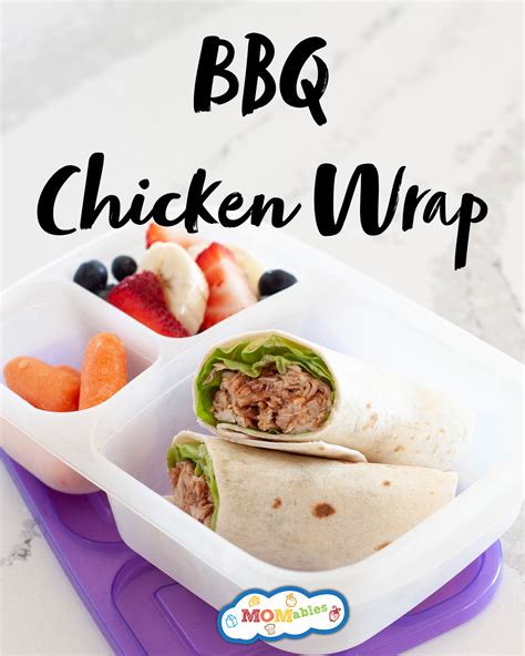 BBQ Chicken Wrap: 5-Min School Lunch Idea | MOMables